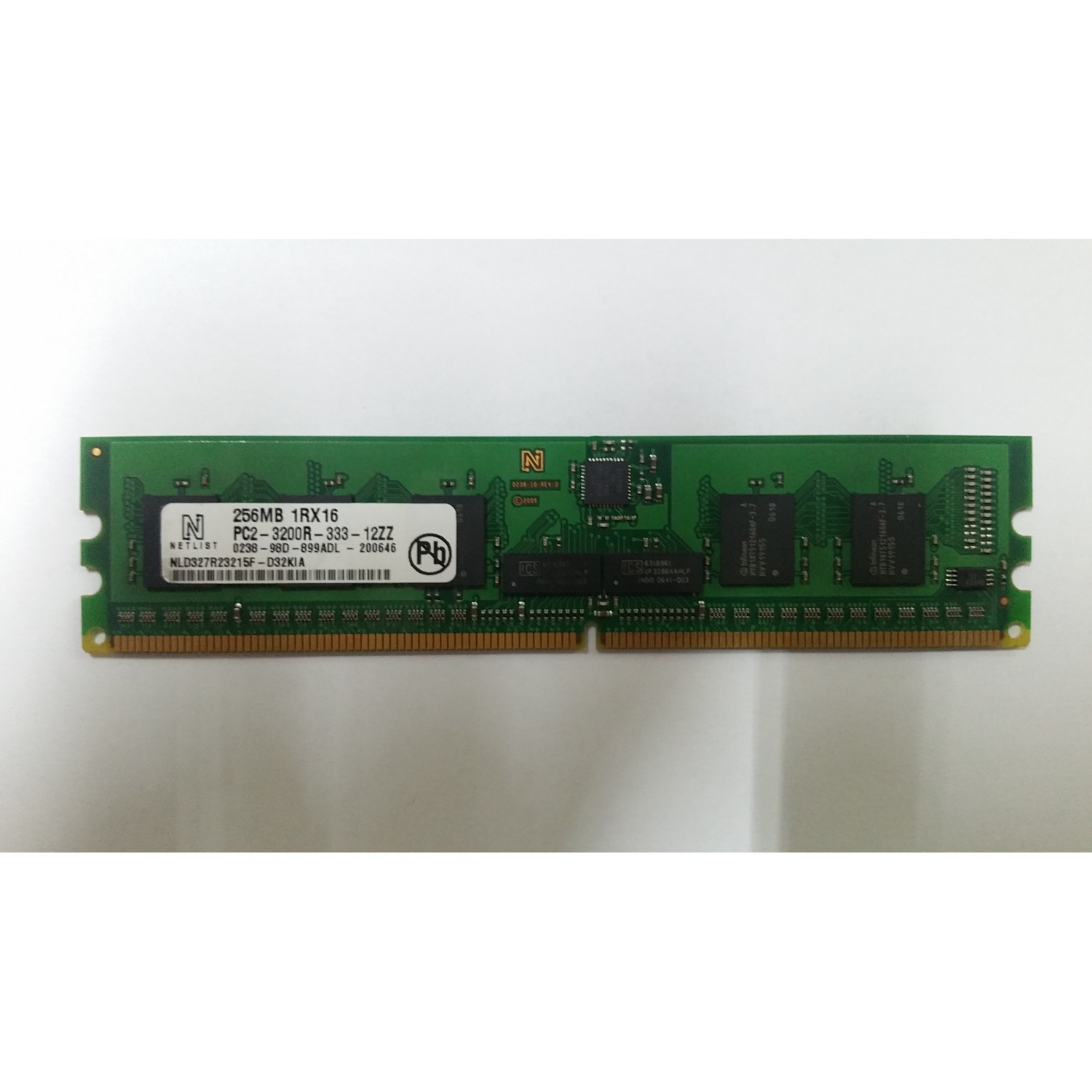 Memorie controler raid Netlist 256MB 1RX16 PC2-3200R-333-12ZZ